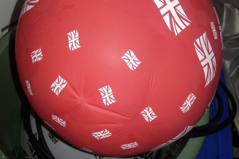 Balloon under the stairs