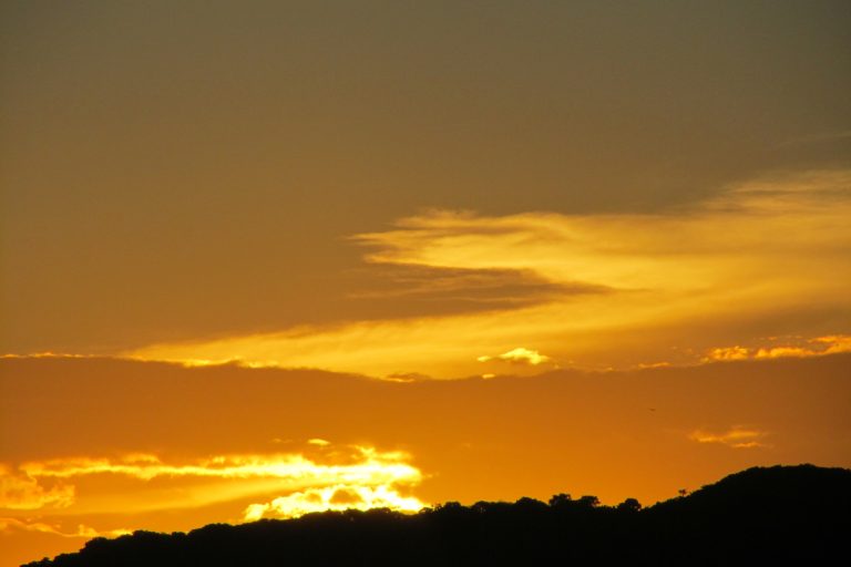 Picture of a golden sunset