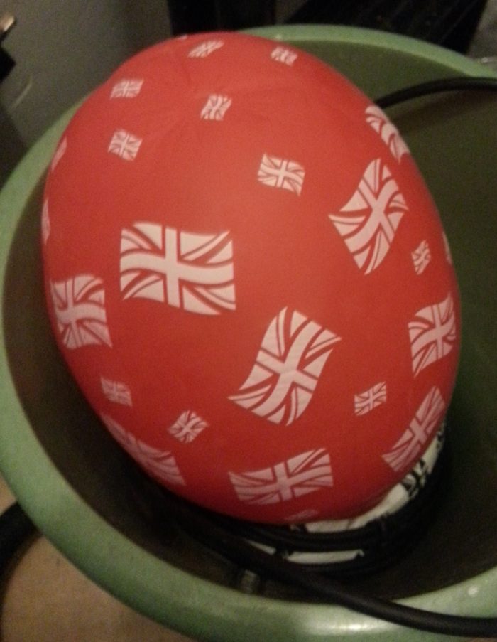 Balloon under stairs 2014 Picture of a red ballon