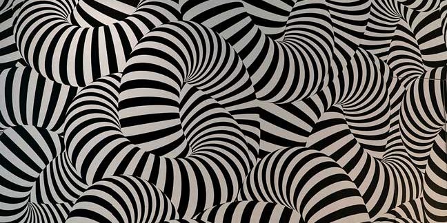 nick-fewings-FKh5ARZOODI-unsplash Complex abstract image of white and black striped rings