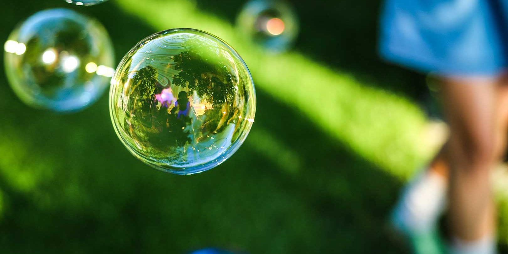 Abstract picture of colourful soap bubble